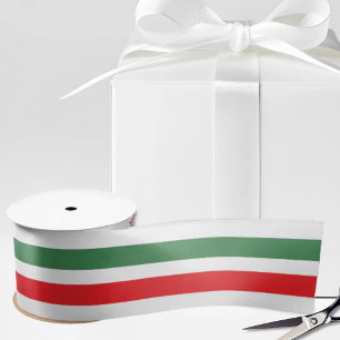 Italiaanse vlagstrepen op wit lint
