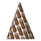 Italiaanse voedselbakkerij chocolade Chip Cannoli Feesthoedjes (Rechts)