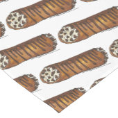 Italiaanse voedselbakkerij chocolade Chip Cannoli Korte Tafelloper (Hoek)