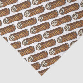 Italiaanse voedselbakkerij chocolade Chip Cannoli Tissuepapier (Detail)