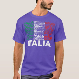 Italiaanse voedselvlag Italië Pasta Love Italia Pr T-shirt