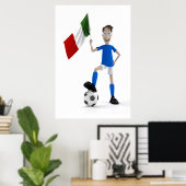 Italiaanse voetbal poster (Thuiskantoor)