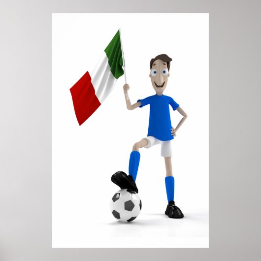 Italiaanse voetbal poster (Voorkant)