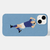 Italiaanse voetbalbond Legend Schillaci Blue Case-Mate iPhone Case (Achterkant (horizontaal))