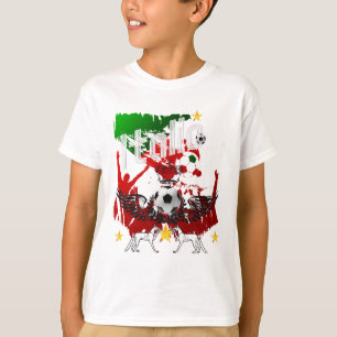 Italiaanse voetballiefhebbers calcio t-shirt voor