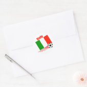 Italiaanse voetbalploeg ronde sticker (Envelop)