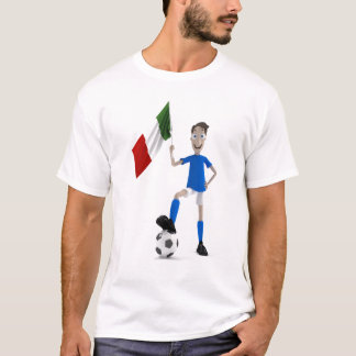 Italiaanse voetbalspeler t-shirt
