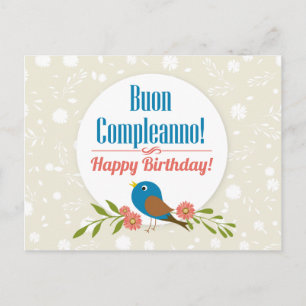 Italiaanse vogelkaart briefkaart