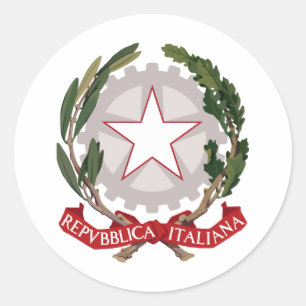italiaanse wapenstilstand ronde sticker