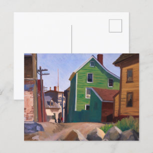Italiaanse wijk, Gloucester Edward Hopper Briefkaart