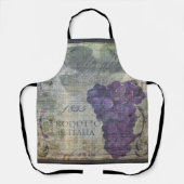  Italiaanse wijn en Paarse druiven Schort (Voorkant)