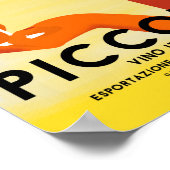  italiaanse wijn ,  italiaans poster , (Hoek)