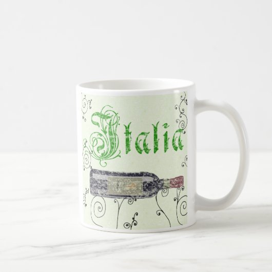 Italiaanse wijnfles koffiemok (Rechts)
