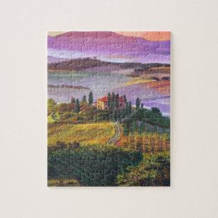 Italiaanse wijngaarden legpuzzel