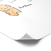 Italiaanse wijnkaart poster (Hoek)