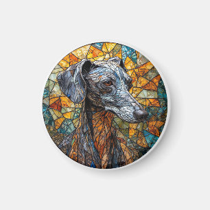 Italiaanse Windhond hond Gebrandschilderde Kunst Magneet
