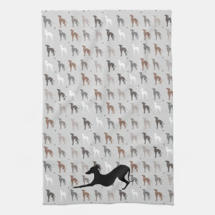 Italiaanse windhond keukenhanddoek, Iggy Rescue Theedoek