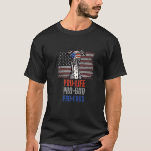 Italiaanse windhond Pro Life Pro God Pro Honden T-shirt