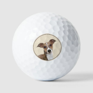 Italiaanse Windhond Schilderij - Mooie Originele H Golfballen