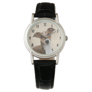 Italiaanse Windhond Schilderij - Mooie Originele H Horloge