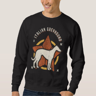 Italiaanse Windhond Vintage Retro Klassieke Hond Trui