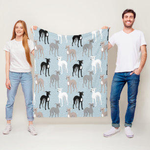 Italiaanse Windhonden of Whippets Mid-Century Mode Fleece Deken