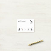 Italiaanse windhonden Schattigee honden Post-it® Notes (Op bureau)