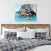 Italiaanse Wonders Seaside 18 Canvas Afdruk (Insitu (Slaapkamer))