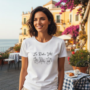 Italiaanse Zomer Doodles Dolce Vita Tri-Blend Shirt