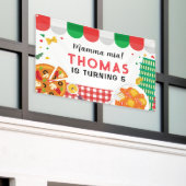 Italian Birthday Party backdrop Spandoek (Buitenkant Gebouw)