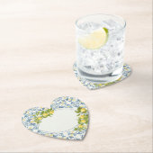 Italian Blue Tegel Lemon Kartonnen Onderzetters (Insitu)