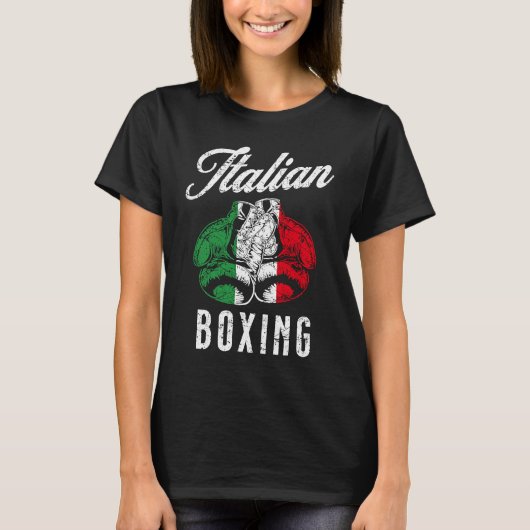 Italian Boxing   Boxing  5 T-shirt (Voorkant)