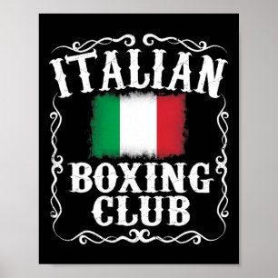 Italian Boxing Club T Shirt Boxer Italië FL Poster