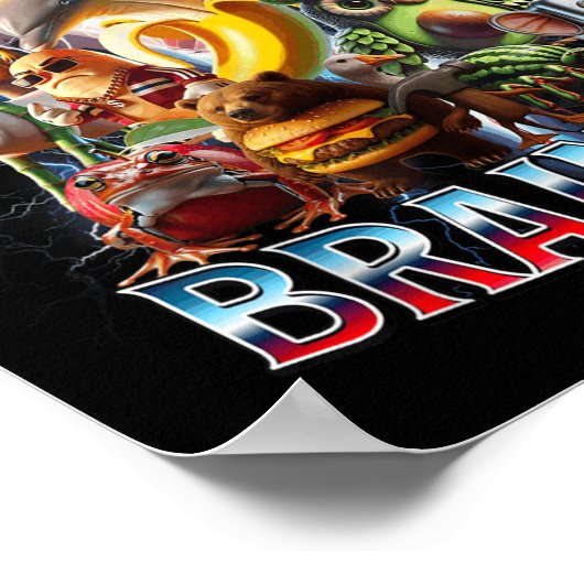 Italian Brain Rot Italian Brainrot Funny Memes Boy Poster (Hoek)