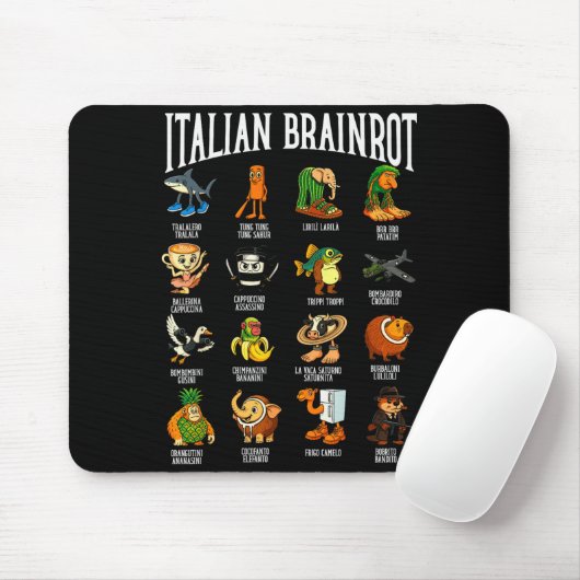 Italian Brainrot Ballerina Ino Character Meme Mix Muismat (Met muis)