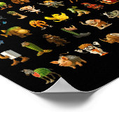 Italian Brainrot Gen-z Meme Funny Brain Rot Christ Poster (Hoek)