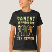 Italian Brainrot Halloween Panini Cappuccino Six S T-shirt (Voorkant)