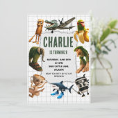 Italian Brainrot meme birthday invitation (Debout devant)