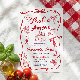 Italian Bridal Shower Invitation, That's Amore  Kaart