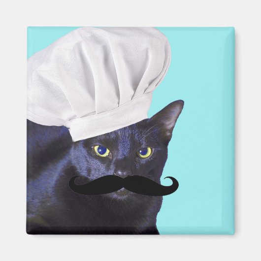 Italian Chef, Black Cat Magneet (Voorkant)