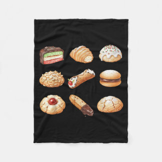 Italian Christmas Cookie Xmas Holiday Men Women Ki Fleece Deken