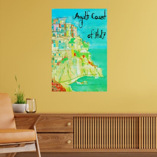 Italian Coast Italy Wall Decor 11" X 14" poster (Salon 2)