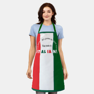 Italian Cook Schattigee all-over print Schort