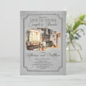 Italian Cuisine Stock the Kitchen Couple's Shower Kaart (Staand voorkant)