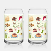 Italian Desserts Sweets Blikvorm Glas (Voorkant)