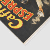 Italian Espresso Coffee Poster Decoupage Tissuepapier (Detail)