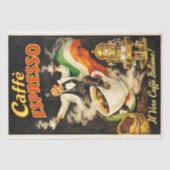 Italian Espresso Coffee Poster Decoupage Tissuepapier (Voorkant)