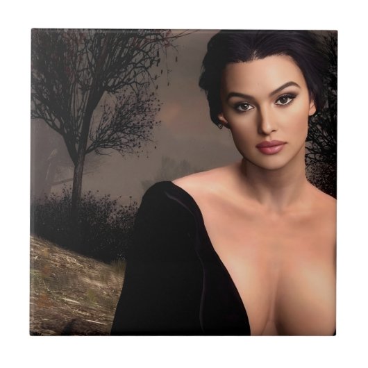 Italian Fall ceramic tile Tegeltje (Voorkant)