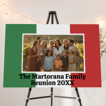 Italian Flag Custom Photo Horizontal