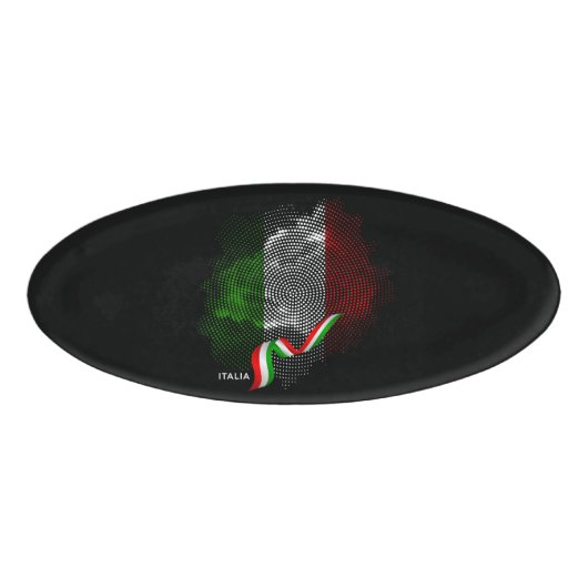Italian flag naambadge (Voorkant)